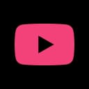 pink youtube logo